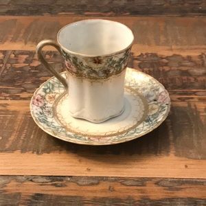Nippon Hand Painted Teacup & Saucer